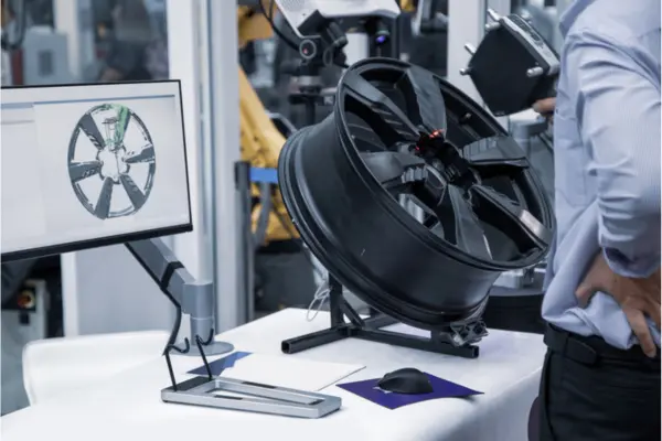 Industrial 3D scanning of automotive component