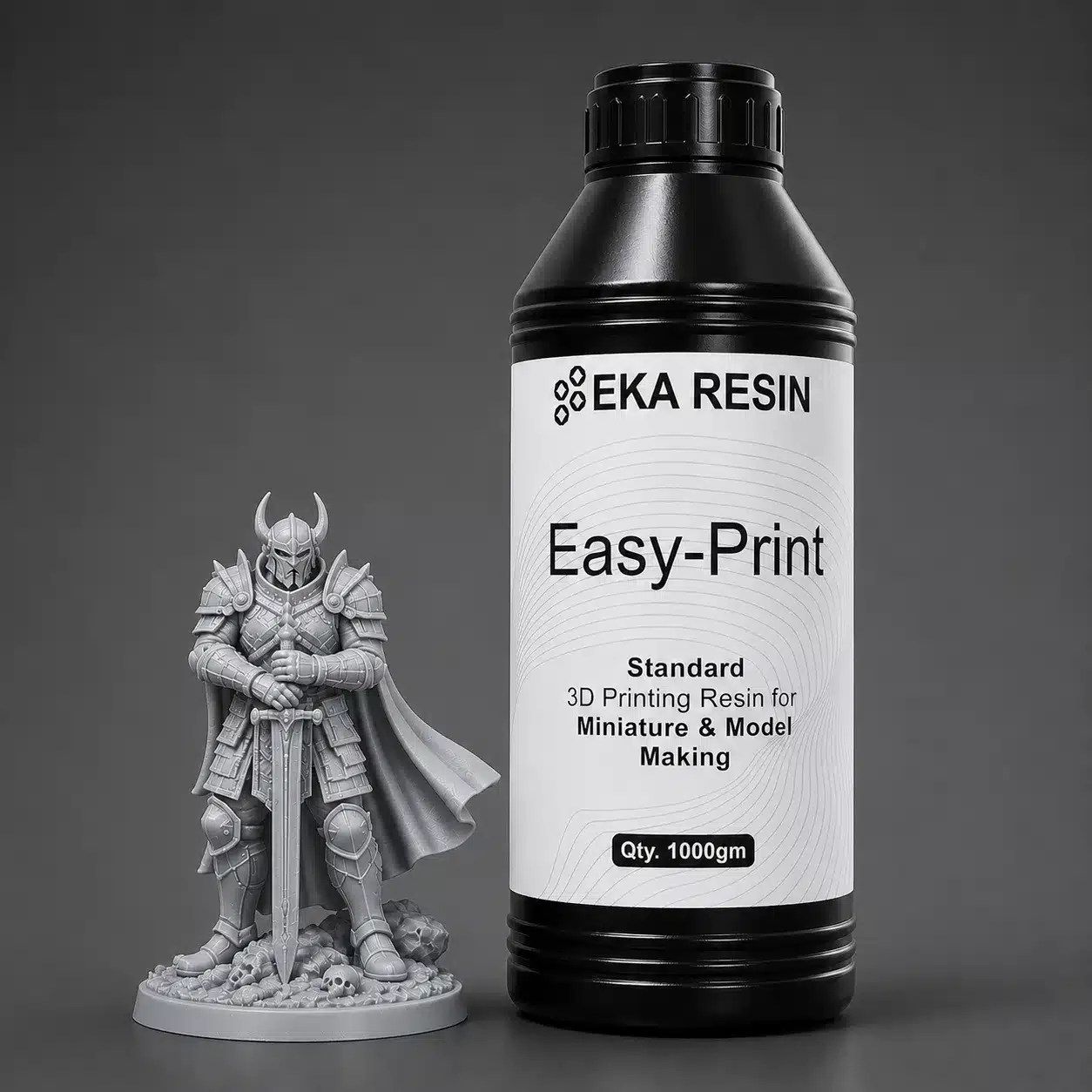 EKA Easy Print Standard 3D Printing Resin Dark Gray