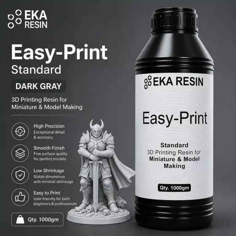 EKA Easy Print Standard 3D Printing Resin Dark Gray