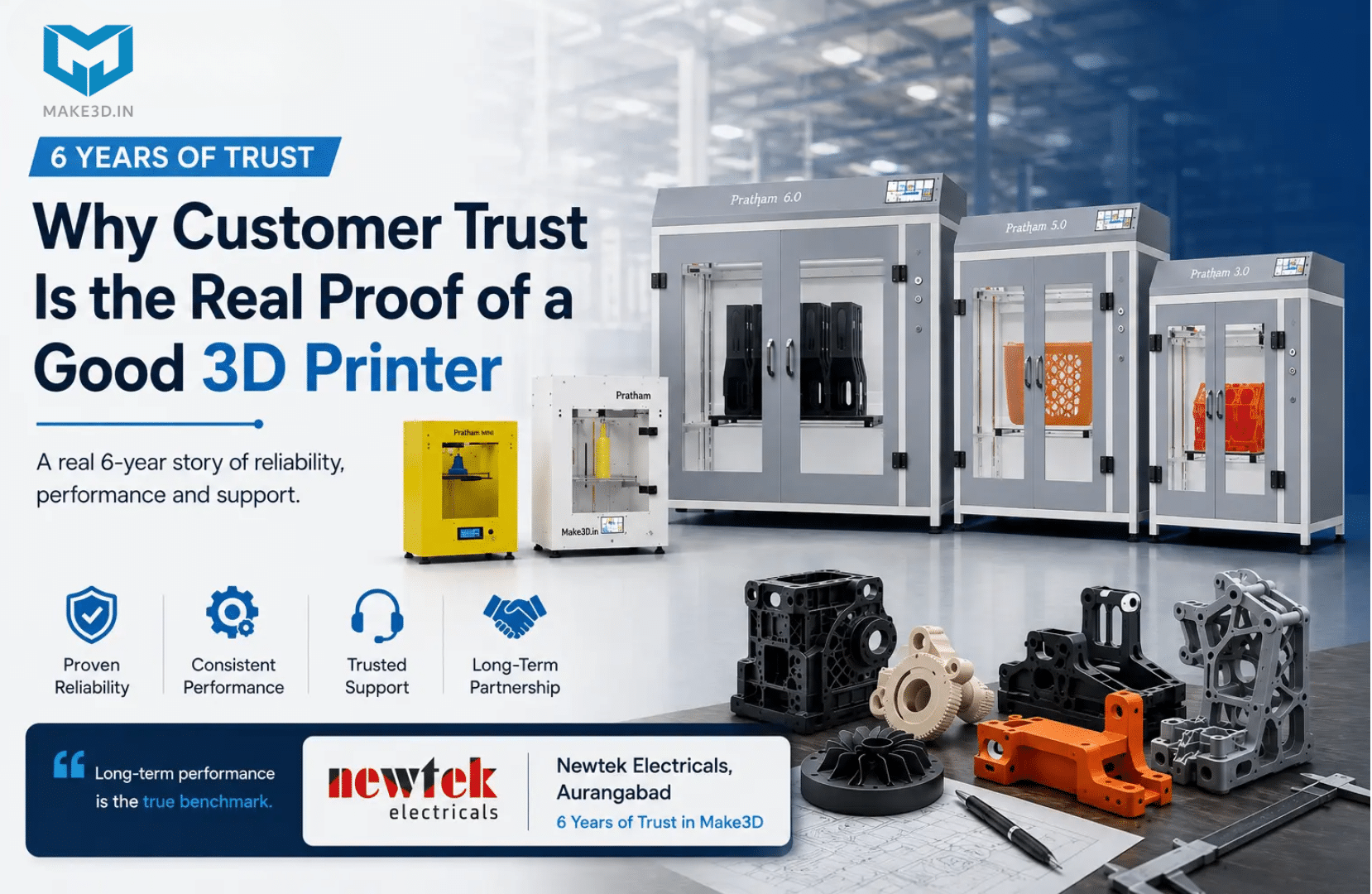 Reliable Industrial 3D Printer 6-Year Customer Story Newtek Electricals