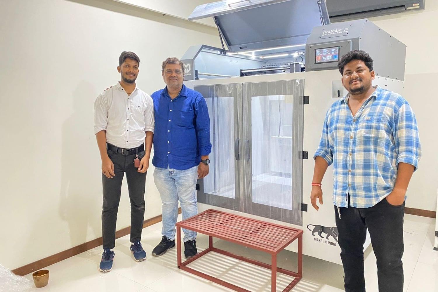 Pratham x 3d printer installated at harshdeep agro thane, mumbai